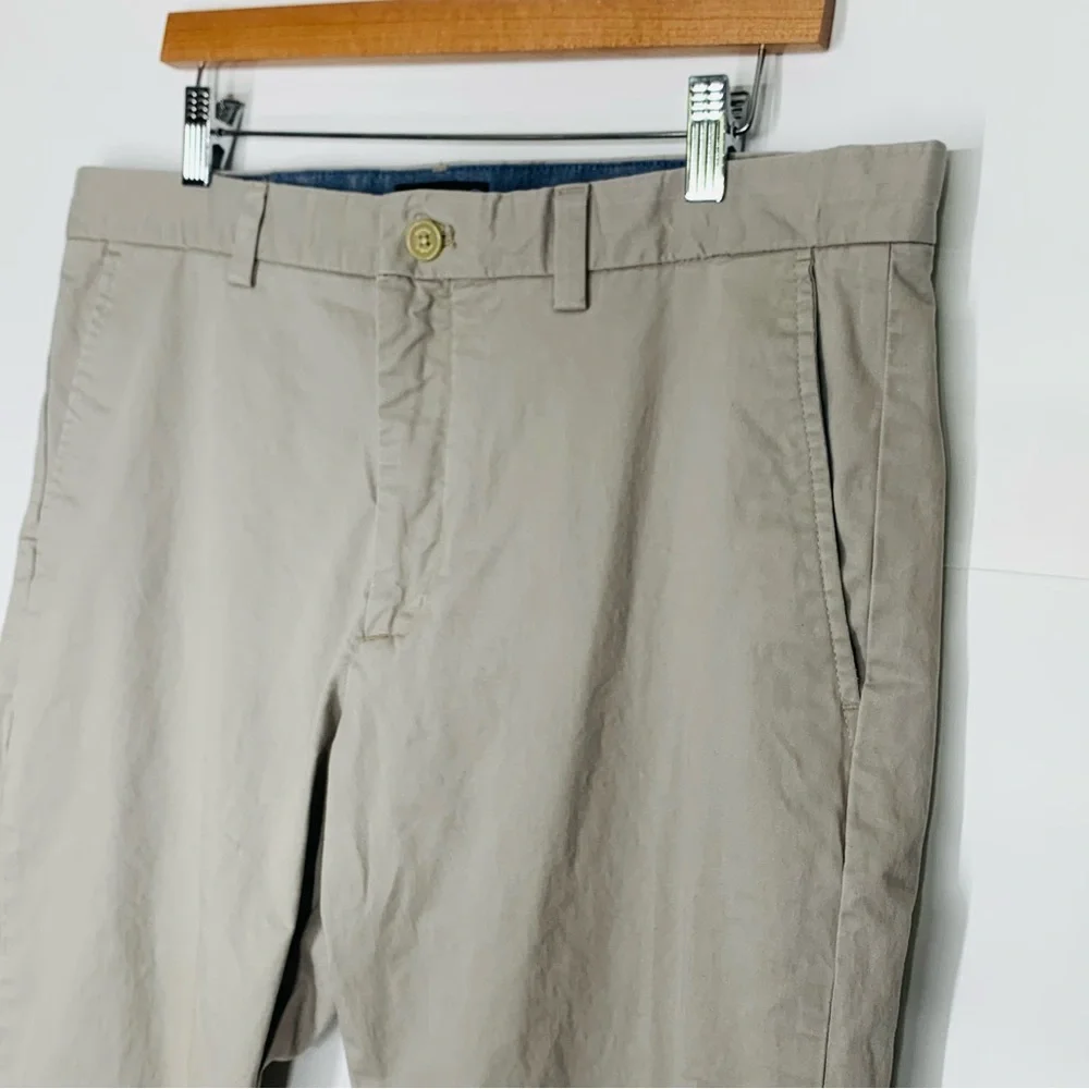 Banana Republic Men’s Fulton Skinny Chino Pants in Khaki Flat Front Size 36 x 32